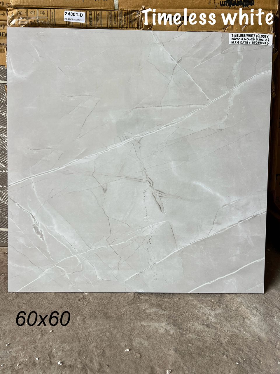 Timeless White – Carreau effet marbre blanc