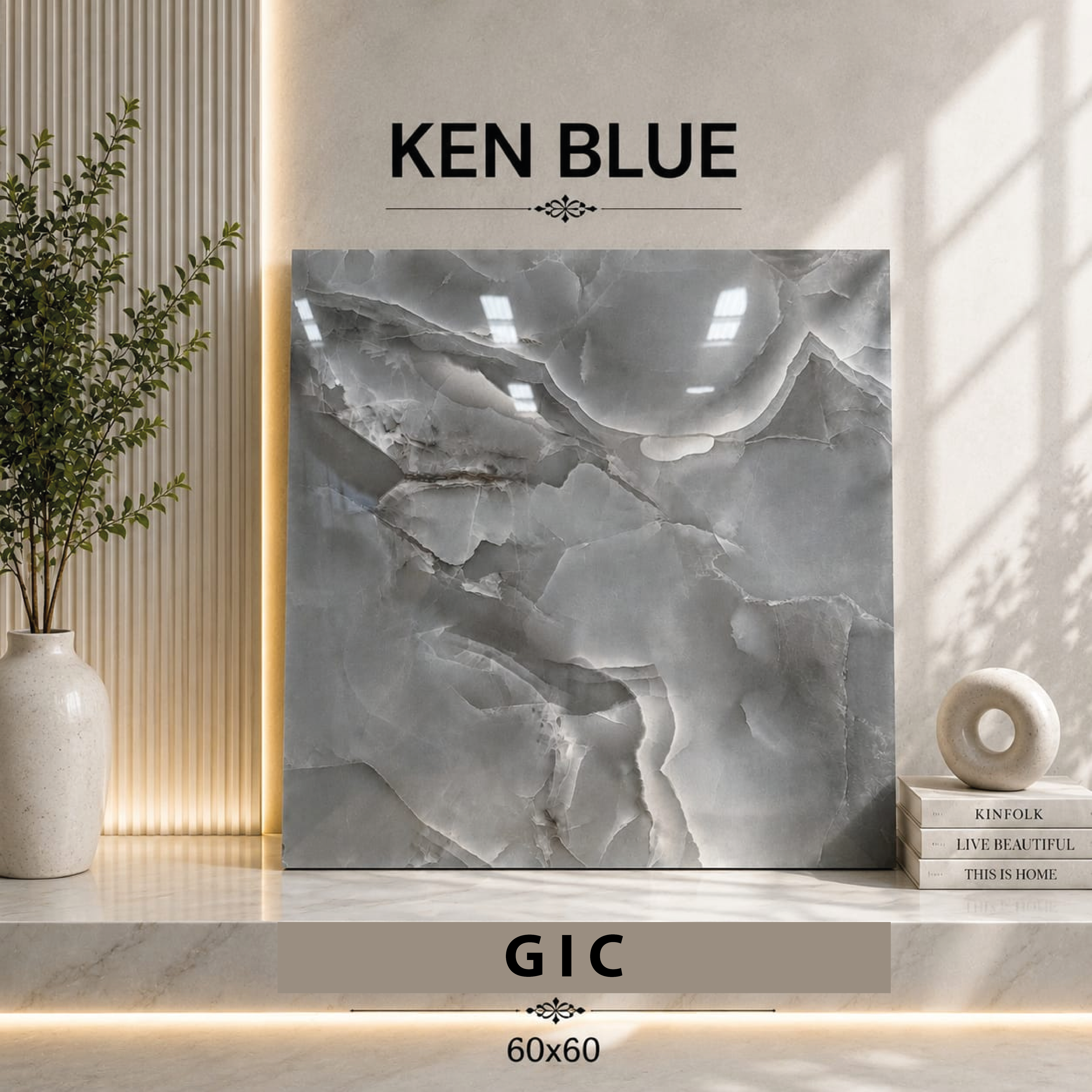 Ken Blue – Carreau décoratif