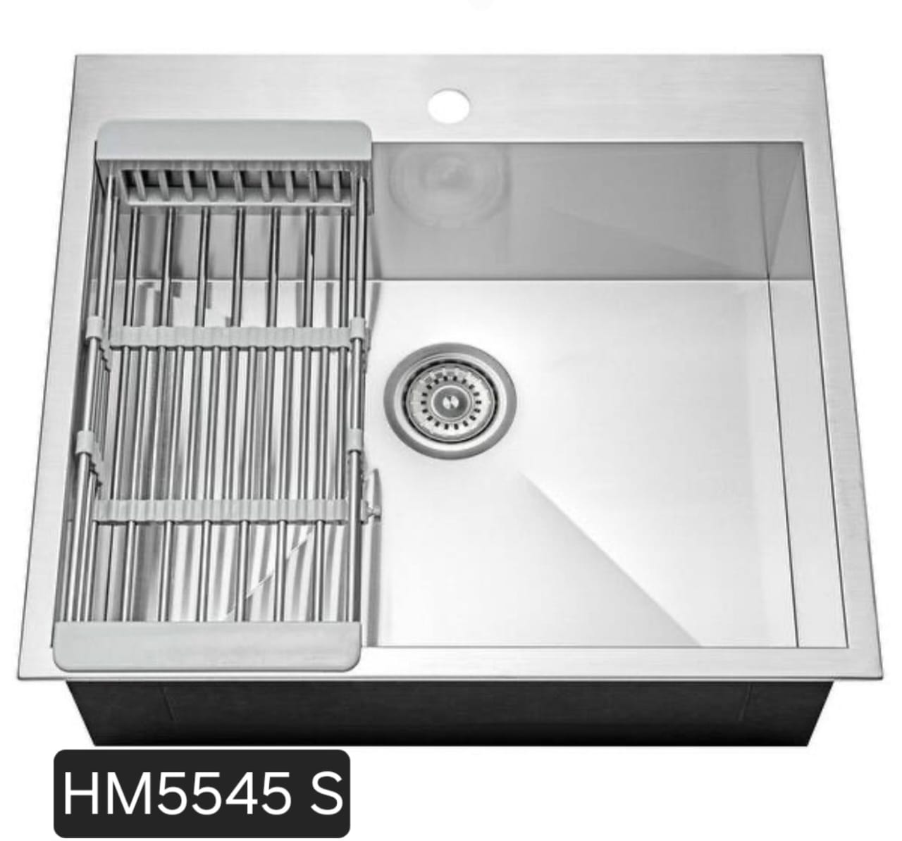Évier de cuisine multifonction HM5545 SILVER (ou modèle Handmade 5545 S).
