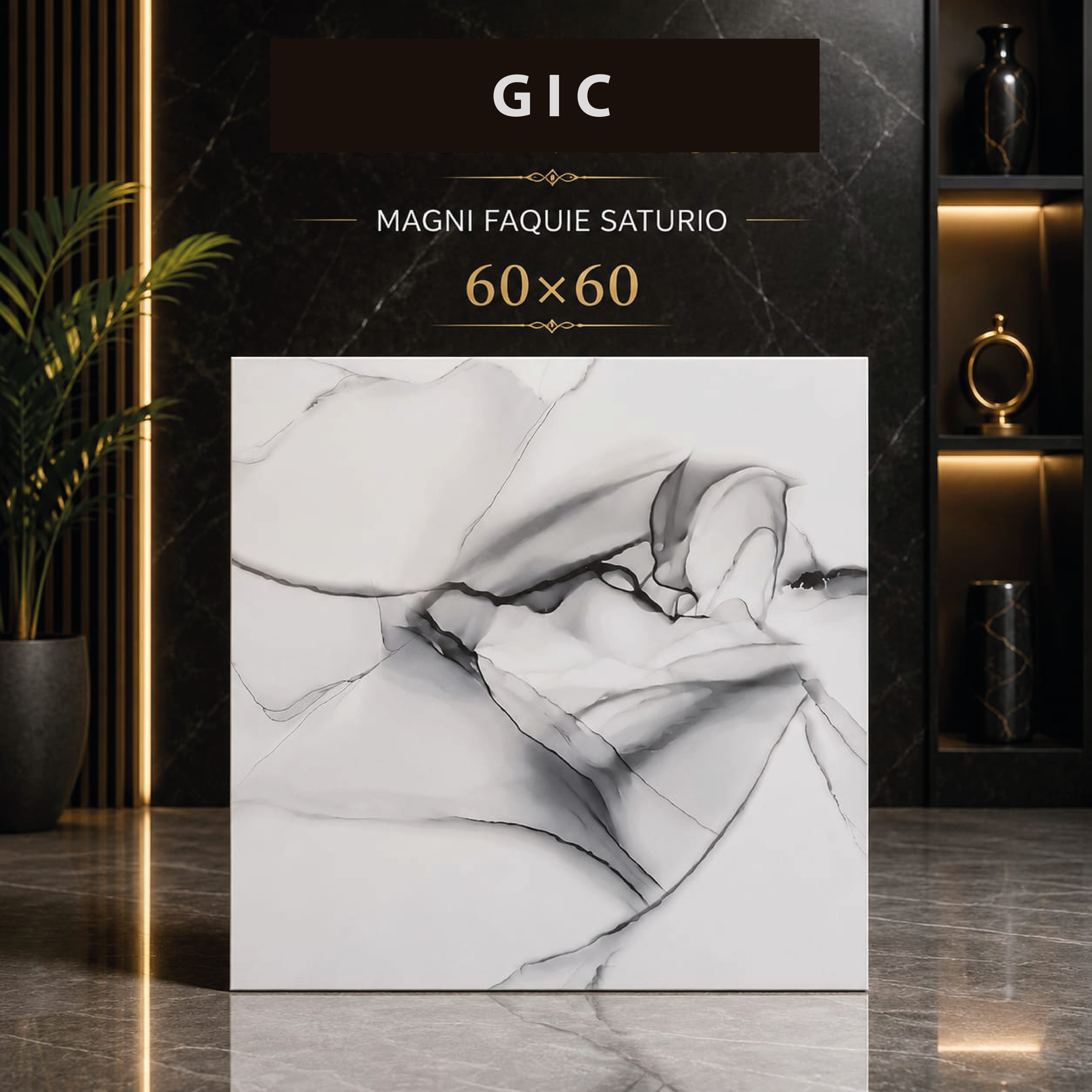 Magnifique Statuario – Carreau décoratif