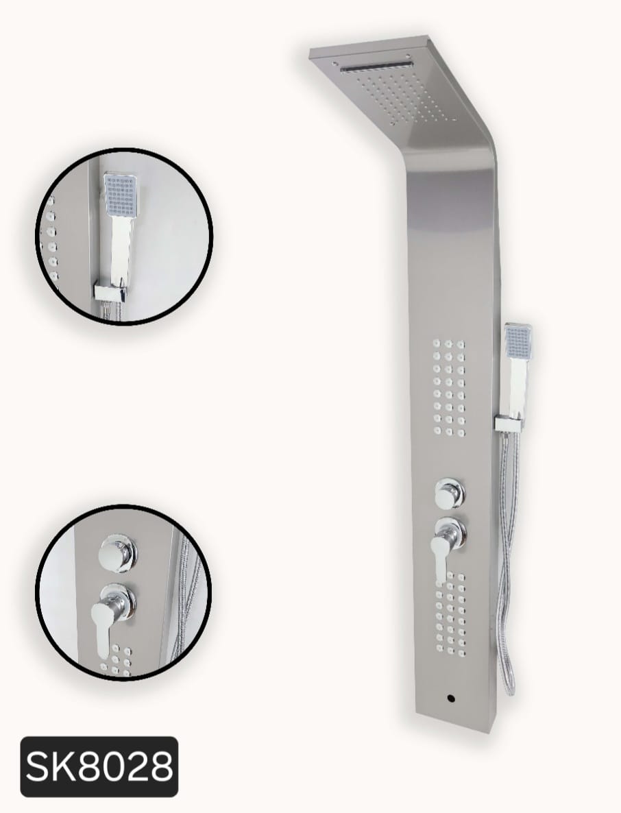 Panneau de douche hydromassante en acier inoxydable (Modèle SK8028)